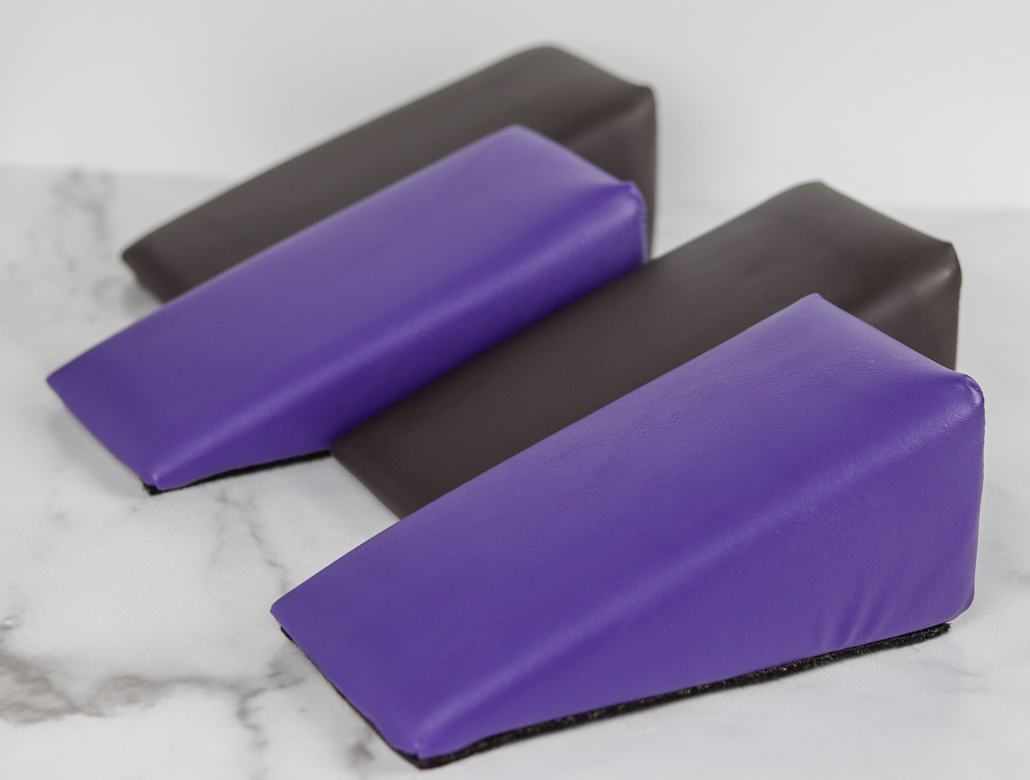 Chiropractic Wedges (set of 4) Dark Brown and Purple